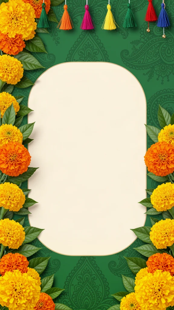 Mehndi card design – Genda Mehndi